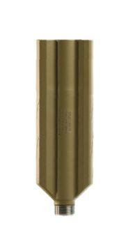 banish, banish 410, suppressor, 410 bore, 6.37" length, 2" wide and 1.45" tall diameter, titanium construction, cerakote finish, fde, includes choke...