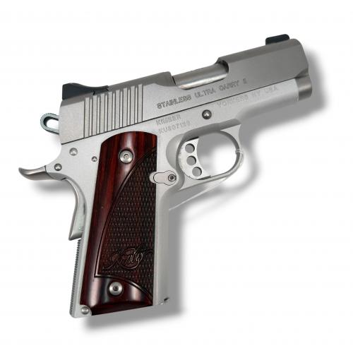 preowned kimber 1911 stainless ultra carry ii s/a pistol .45 acp