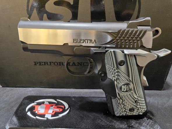 sti elektra .45 acp  new old stock compact officer-size 1911 with original box