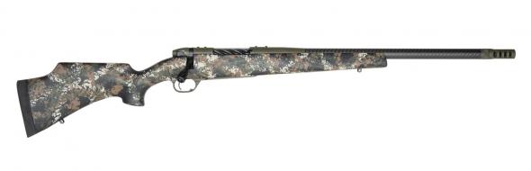 weatherby mark v carbon compact 25 wby rpm 3+1 22" +2" carbon fiber bsf threaded barrel, od green cerakote steel drilled & tapped receiver, black...
