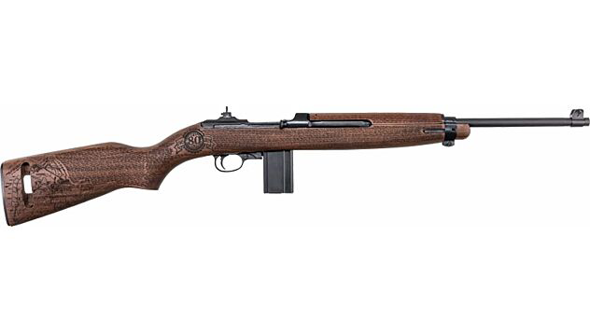 auto ordnance, m1 carbine, iwo jima edition, 30 carbine, 18" barrel, engraved wood stock, 15 rounds
