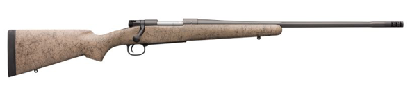 winchester repeating arms, model 70 extreme sporter, bolt action, 6.8 western, 24" threaded barrel, blued finish, tan synthetic stock, right hand, 3...