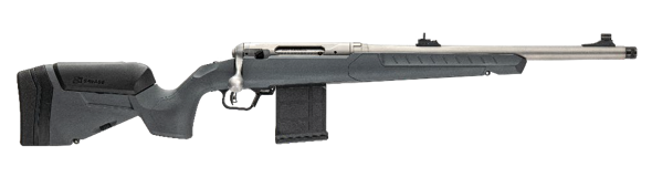 savage arms, 110 ridge hunter, bolt action, 300 ham''r, 16.5" threaded barrel, stainless steel finish, adjustable sights, gray synthetic stock, right...