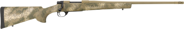 howa usa, 1500 fence line, bolt action, 300 win mag, 24" threaded barrel, flat dark earth finish, prairie reaper camo hogue stock, right hand, 3...