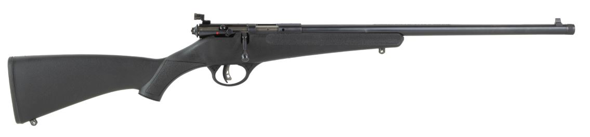 savage arms, rascal f-sr, bolt action, 22 long rifle, 16" threaded barrel, 1/2x28 thread pitch, black finish, synthetic stock, single shot