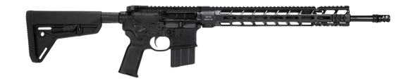 primary weapons systems, mk118, mod 2-m, semi-automatic rifle, 6mm arc, 18" barrel, long stroke piston, frc 2 port muzzle device, anodized finish,...