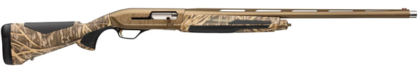browning, maxus ii wicked wing, semi automatic shotgun, 12 gauge, 28" barrel, 3.5" chamber, burnt bronze finish, mossy oak original shadow grass camo...