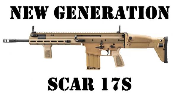 fn america, scar 17s, semi-automatic rifle, 308 winchester/7.62 nato, 16.25" barrel, flat dark earth, adjustable stock, m-lok rail system, 20 rounds,...