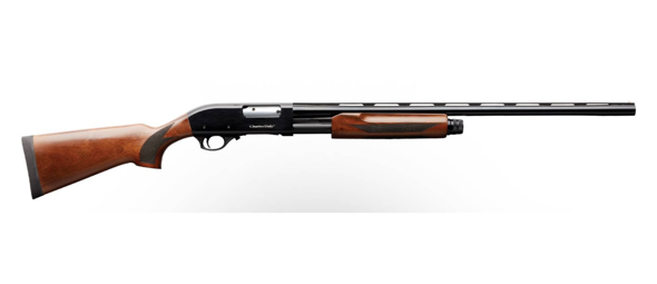 charles daly, 301 field full size 410 bore pump, 26" black vent rib barrel, black anodized grooved aluminum receiver, fixed matte black synthetic...