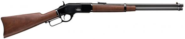 winchester guns 534255137 1873 carbine lever 357 magnum/38 special 20" 10+1 black walnut stock blued