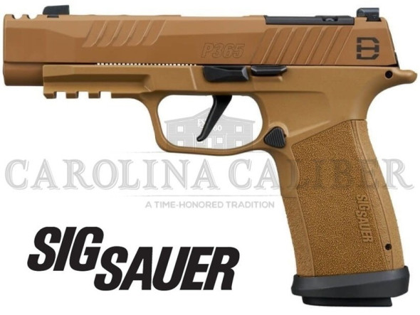 sig sauer, p365xf dh3, striker fired, 9mm, 3.7" barrel, cerakote finish, coyote, x-ray3 day/night sights, includes romeo-x sig-loc compact red dot...