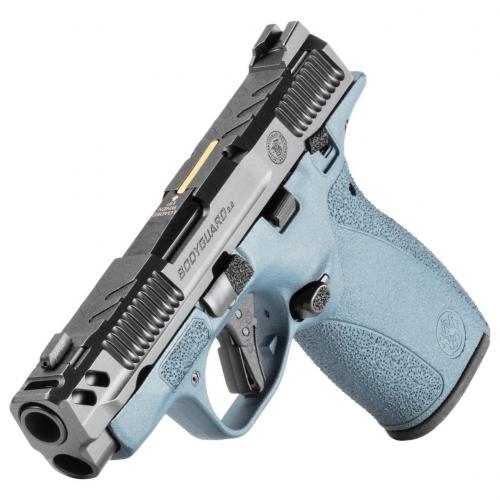s&w pc bodyguard 2.0 blue titanium carry comp .380 auto 10rd 3.1 ported barrel lci manual safety ca comp
