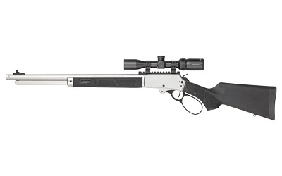 smith & wesson, model 1854, lever action rifle, 45-70 govt, 20" threaded barrel, 11/16x24 thread pitch, matte finish, stainless barrel, black...