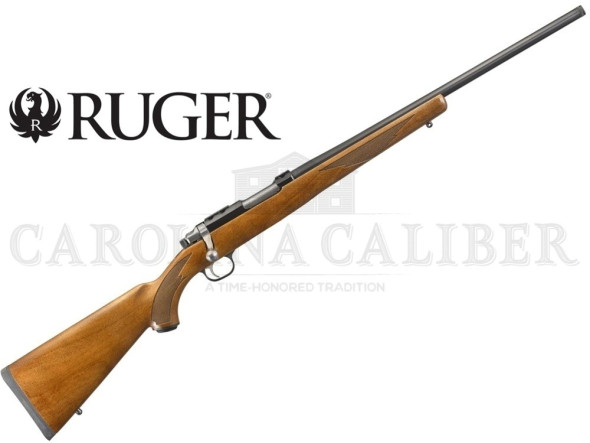 ruger, 77/17, bolt action, 17 winchester super magnum, 20", blued threaded barrel, walnut stock, right hand, scope rings included, 6rd