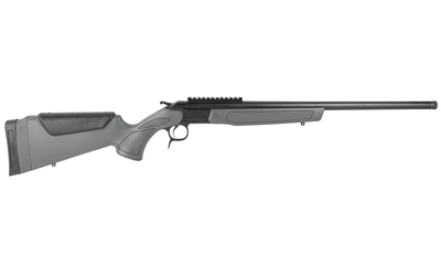 cva, scout, break action rifle, 35 whelen, 22" threaded barrel, black synthetic stock, rail base, 1 round
