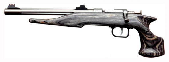 chipmunk pistol hunter bolt action pistol .22 long rifle 10.5" barrel single shot laminate black stock stainless finish 40103