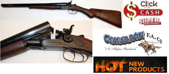 Cimarron 1878 Hammer Coach Gun 12 Gauge/20" Barrel 3" Chamber