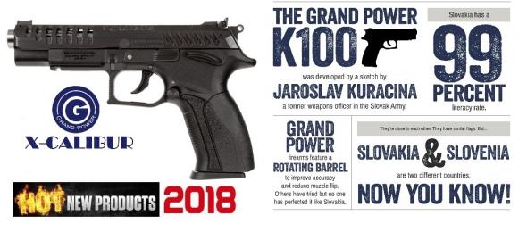 Slovakia Grand Power X-CALIBUR, Semi-automatic, 9MM, 5" Barrel, Polymer Frame, Blue Finish, 15Rd GPXCALIBUR