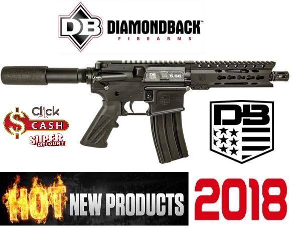 Diamondback 5.56Nato/223 7.5" Barrel Black Anodized w 6" Keymod Rail
