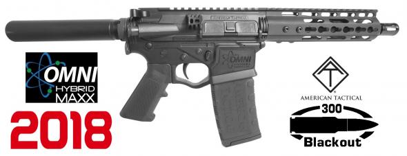 ATI Omni Hybrid P4 .300 Blackout 8.5 Inch Barrel Black Nitride Finish KeyMod Rail 30 Round