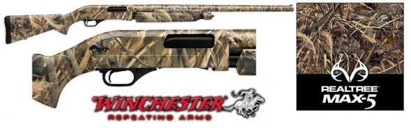 Winchester SXP Waterfowl Hunter Pump Action Shotgun 12 Gauge 28" Barrel 3.5" Chamber 4 Rounds Synthetic Stock Realtree Max-5 Camo Finish
