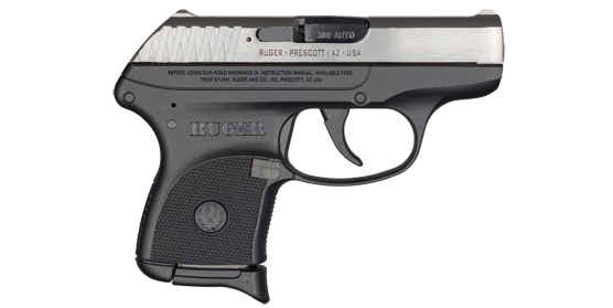 ruger, lcp, double action, 380 acp, 2.75" barrel, 6+1 rounds, stainless steel slide finish