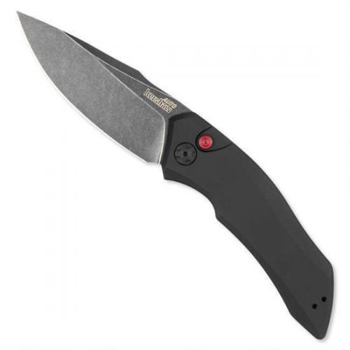 Fletcher Arms Kershaw Launch 1 Pocket Knife, 3.4" Steel Blade, Black
