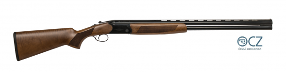 CZ, Drake Over/Under Shotgun, 12 Gauge, 3" Chamber, 28" Barrel, 5 Choke Tubes - Full, Improved Modified, Modified, Improved Cylinder, Cylinder, Wood Stock
