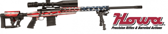 Howa, HCR Chassis, 6.5 Creedmoor, Bolt Action, 26" Barrel, American Flag Paint Finish