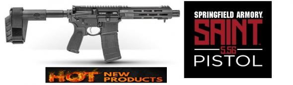 SAI Saint AR Pistol 5.56mm NATO 7.5 Inch Stainless Steel Barrel Melonite Finish M-LOK Handguard No Sights SBX-K Forearm Brace 30 Round