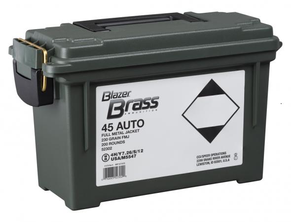 east county guns cci blazer brass 45 acp ammunition 200 rounds