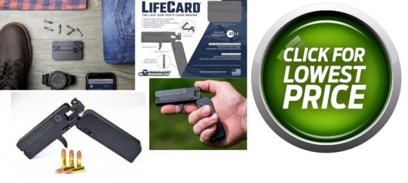Trailblazer Firearms Lifecard Pistol, 2.5" Barrel, 1 Shot, .22 LR