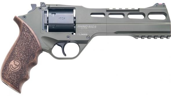 chiappa firearms, rhino 60 sar, 357 magnum, 38 special, 6" barrel, 6 round, olive drab finish