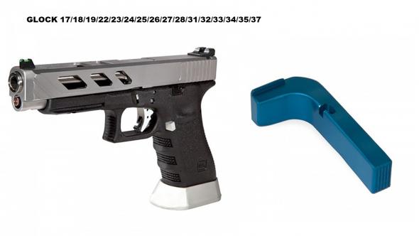 Extended Aluminum Magazine Release Fits Glock Gen1 2 3 Aluminum SMALL Frame