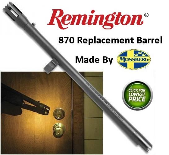 Extra Barrel Remington 870 12 Gauge Breacher Barrel 18" Cylinder Bore with 3" Chamber Made by Mossberg
