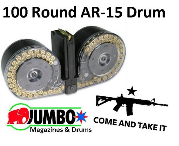 RWB BETA-C Mag Clone AR15/M16 100rd Dual Drum W/Pouch
