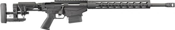 ruger, precision rifle, bolt action, 308 winchester, 20" barrel, 10+1 round, folding adjustable black stock
