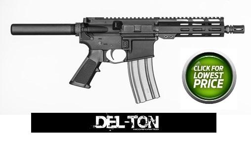 Del-Ton Lima AR-15 Semi Auto Pistol 5.56 NATO 7.5" Barrel 30 Rounds M-LOK Handguard Black