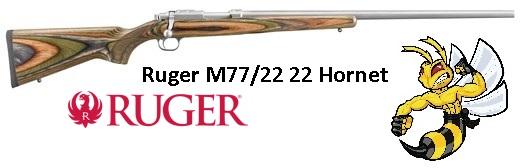 Ruger 7204 77 Bolt 22 Hornet 24" Green Mountain Laminate Target Gray Stainless