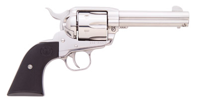 ruger vaquero 357 remmag 4.62" 6rd black grip high-gloss stainless