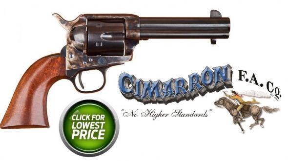 Cimarron Model "P" Colt SAA 1873 Type 45 LC 4-3/4" Barrel 6 Rounds Walnut Grips Case Hardened Finish MP512