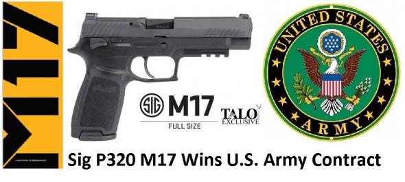 Sig Sauer, P320 M17 Bravo "Black Knight" TALO Limited Edition, 9MM, 4.7" Barrel, 17+1 Round, Black Nitron Finish