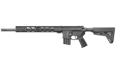 ruger, ar-556, mpr, semi-automatic, 450 bushmaster, 18.63" barrel, anodized finish, moe-sl collapsible stock, magpul moe grip, 15" free floated...