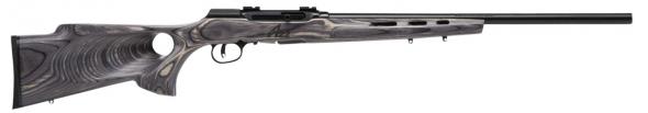 savage, a22 target, 22 winchester magnum rimfire (wmr) 22" barrel, 10+1 round, laminate thumbhole black stk black