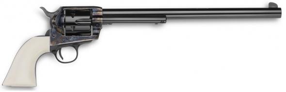 e.m.f. 1873 sa revolver buntline .357 magnum 12" barrel blue ultra ivory grip