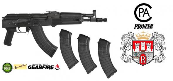 I.O. Inc. Hellpup Semi-automatic 7.62X39 9" Steel Black 30Rd Polish