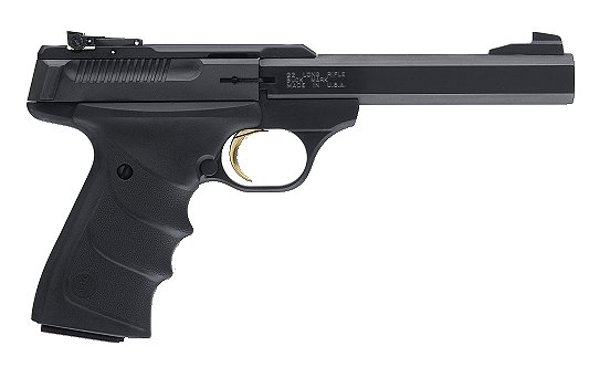 browning, buck mark standard urx, single action pistol, 22lr, 5 1/2" barrel, black, rubber grips, 10+1 rounds