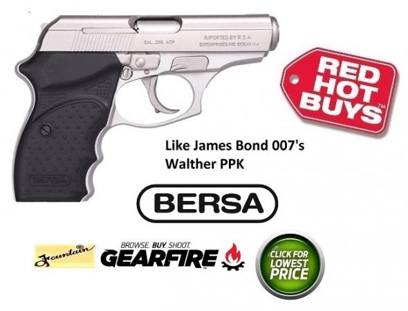 BERSA NICKEL CONCEALED CARRY 380 ACP 3.5 INCH BARREL 8+1 ROUNDS - SUPER HARD TO FIND