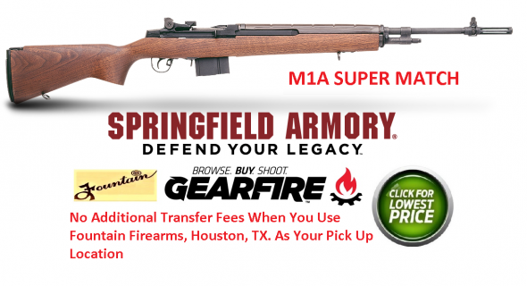 Springfield Armory M1A Super Match Semi-Auto .308 Win 22" 10+1 Stk Blue