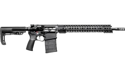 patriot ordnance factory, revolution di, semi-automatic rifle, 6.5 creedmoor, 20" deep fluted barrel, black finish, mission first tactical furniture,...